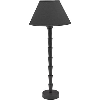 Czarna lampa stołowa metalowa Chloe podstawa